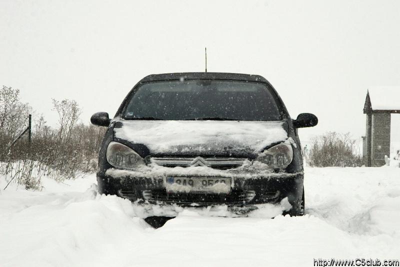 zimn romance s Citroenem, dl jsem prost nedojel.....