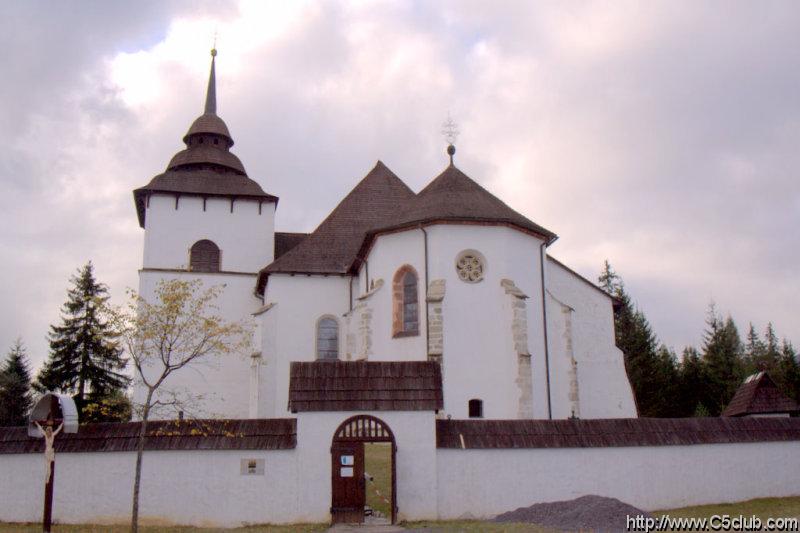 Skanzen Pribylina - rekonstruovany kostol