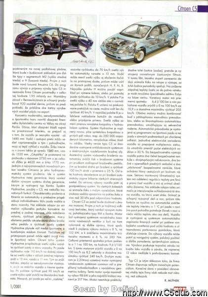 Citroen C5 -Predstavenie, recenzia MOT magazin Januar 2001