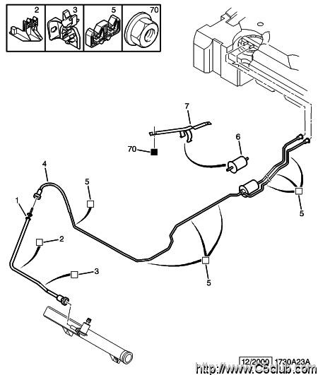 Schema palivoveho systemu EW7J4